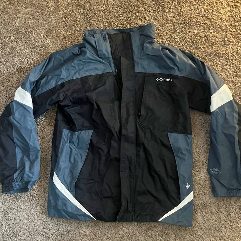 Columbia Black and Blue Sportswear Jacket